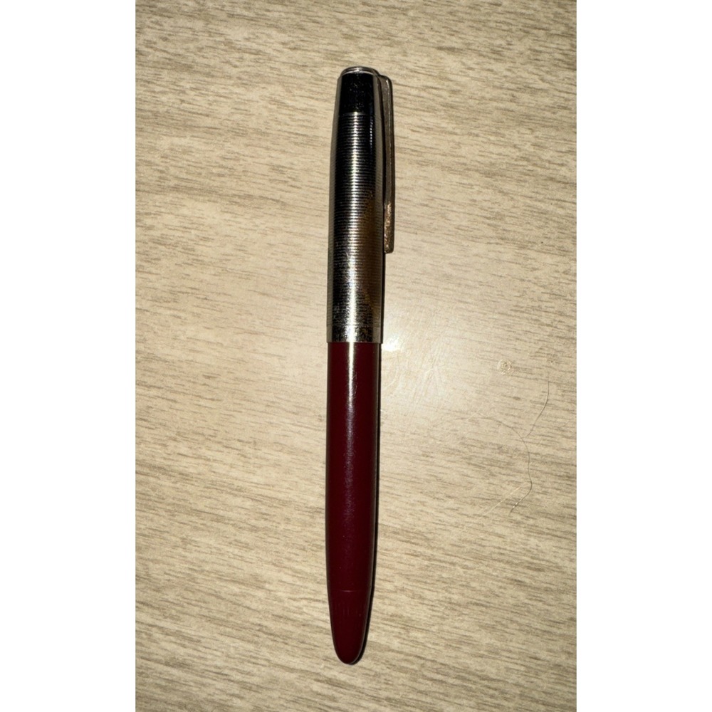 Vtg Sheaffer Cadet F1 Fine Fountain Pen Scripto Chrome Cap Parts Repair 1950s